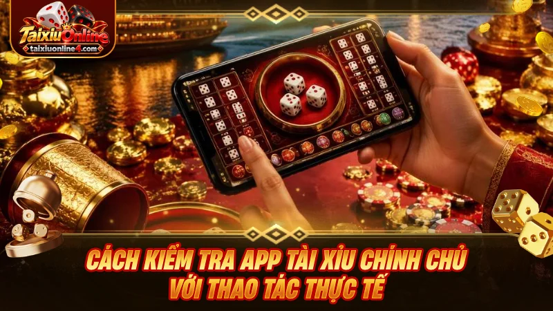 Cách kiểm tra app Tài Xỉu chính chủ với thao tác thực tế