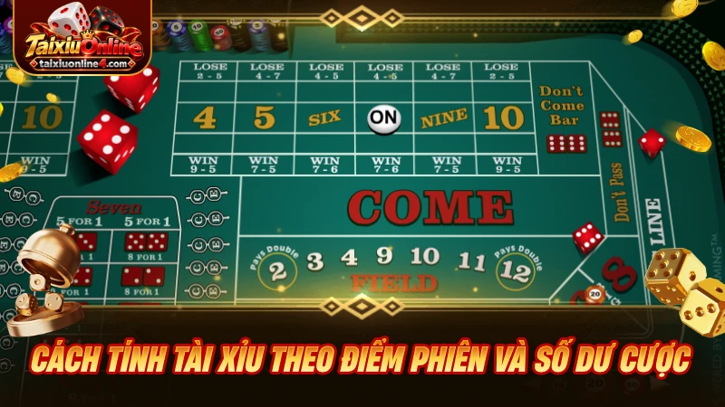 Cách tính Tài Xỉu theo điểm phiên và số dư cược
