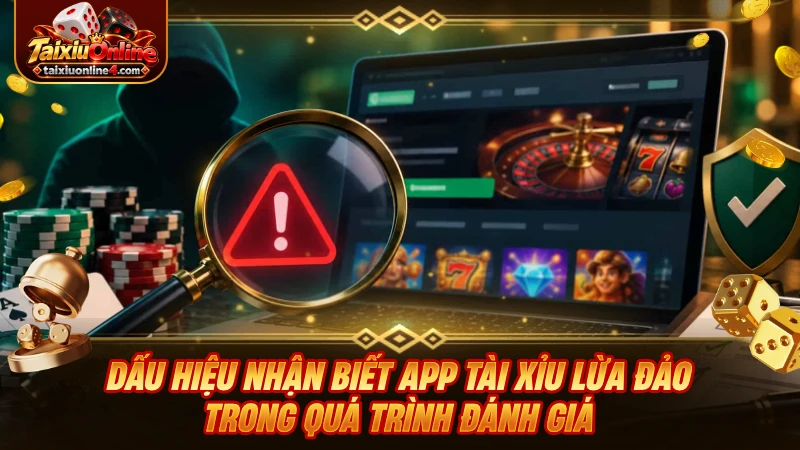 Dấu hiệu nhận biết app Tài Xỉu lừa đảo trong quá trình đánh giá