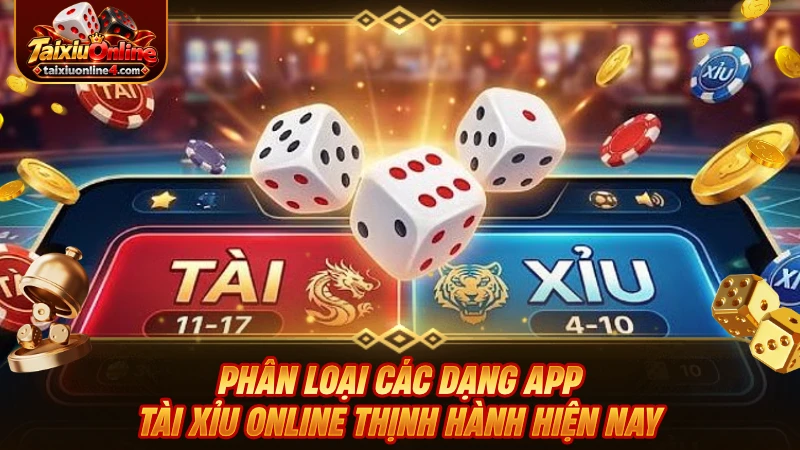 Phân loại các dạng app Tài Xỉu Online thịnh hành hiện nay