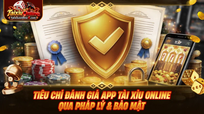 Tiêu chí đánh giá app Tài Xỉu Online thông qua pháp lý và bảo mật
