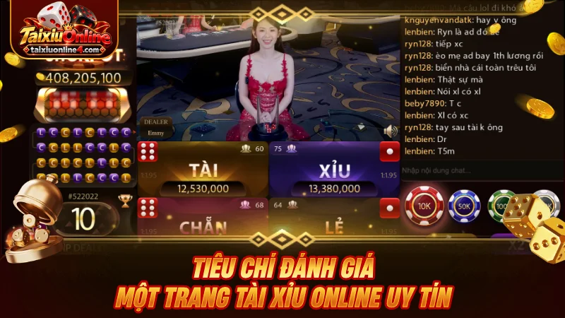 Tiêu chí đánh giá một trang Tài Xỉu Online uy tín